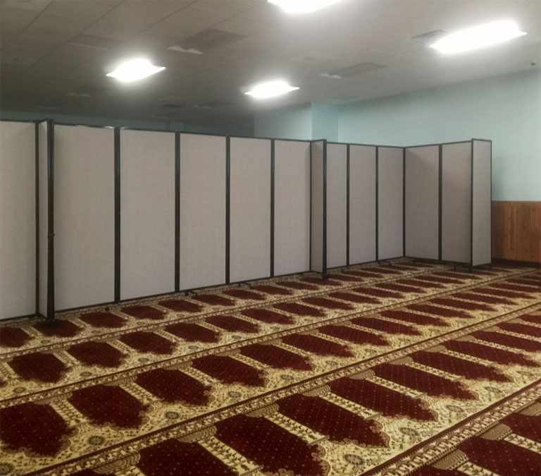 muslim center room partitions
