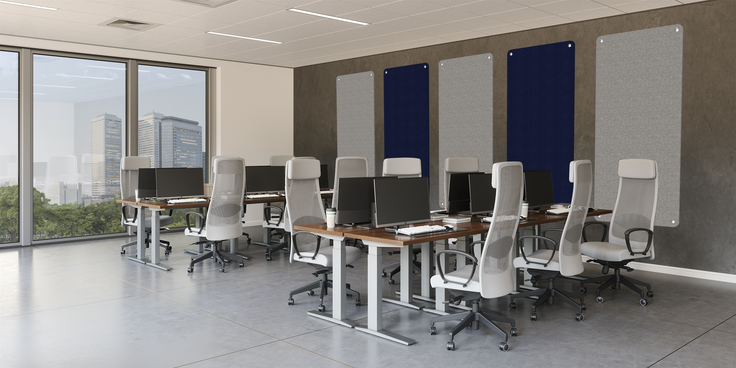 The room has chairs that can be used by employee and using Soundsorb on their wall to minimize noises. The room has chairs that can be used by employee and using Soundsorb on their wall to minimize noises.