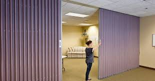 track-mounted accordion doors