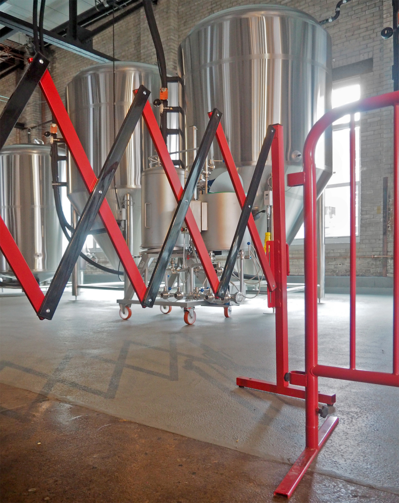 portable brewery security gate