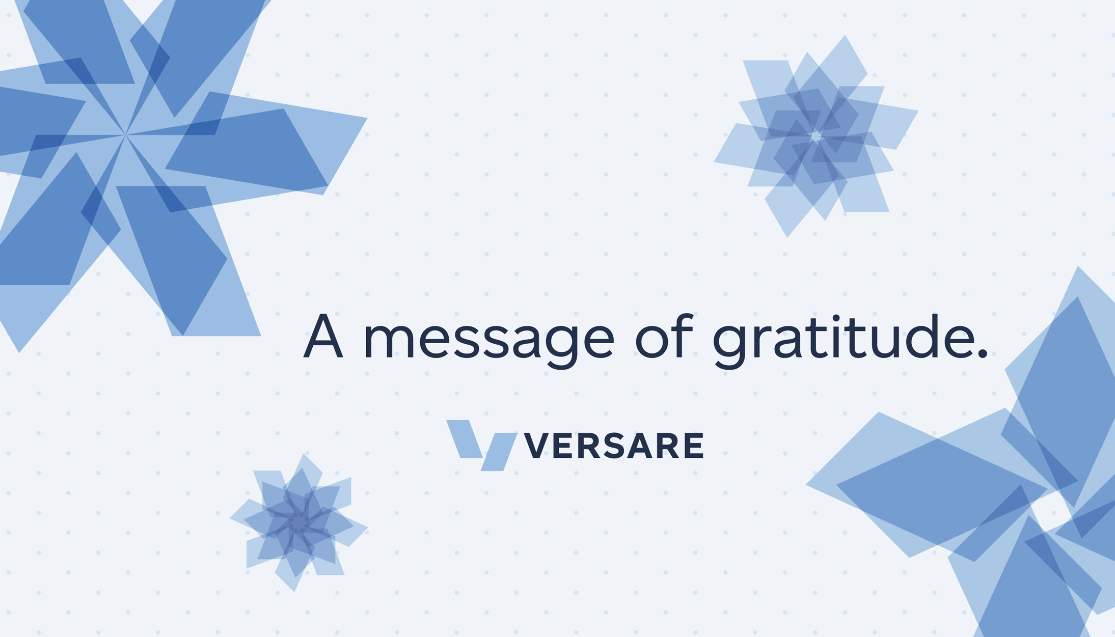 Thanks from Versare 2021