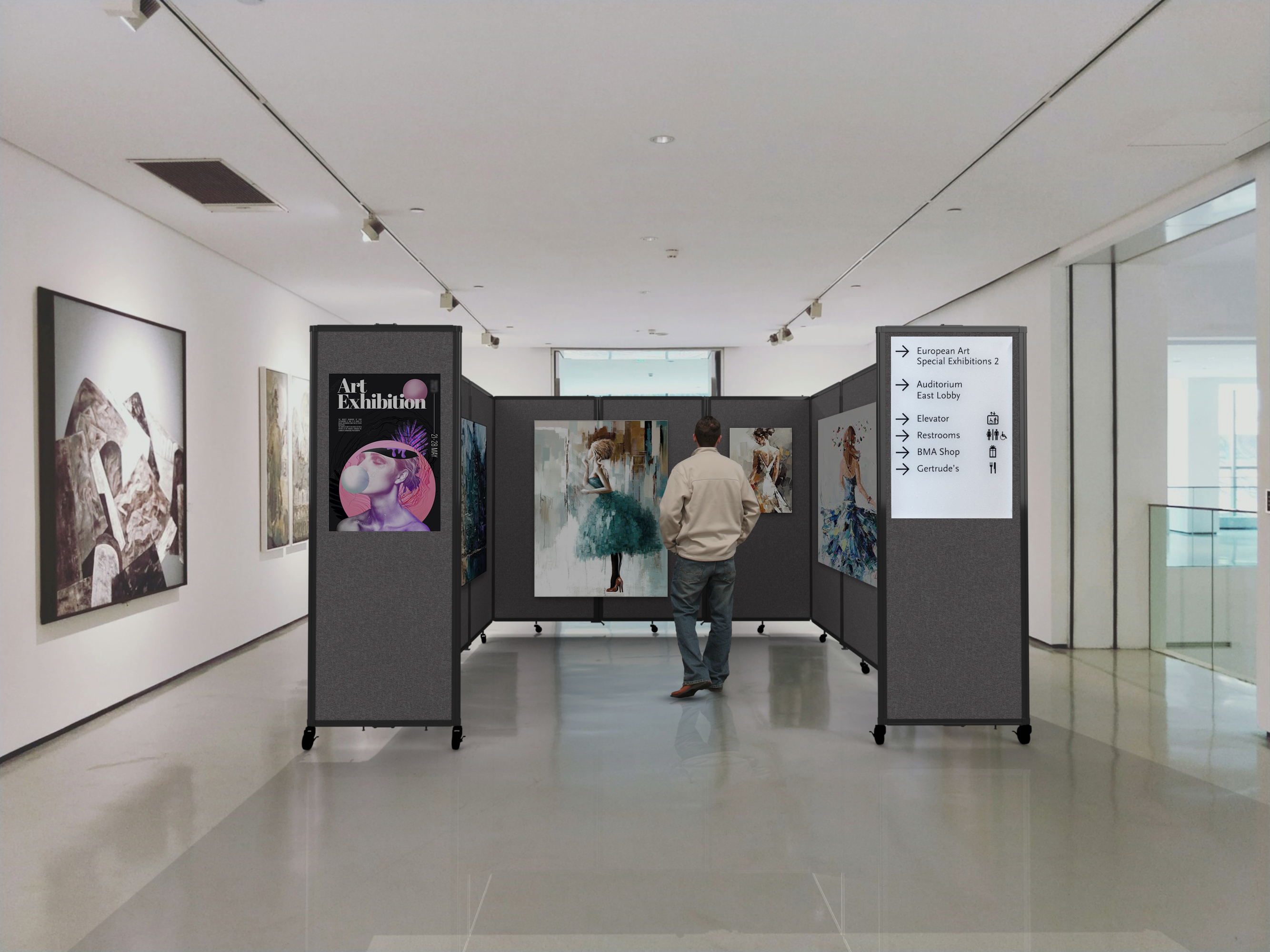 This Room Dividers can be used as display boards