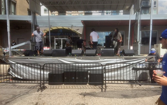 outdoor concert barricade