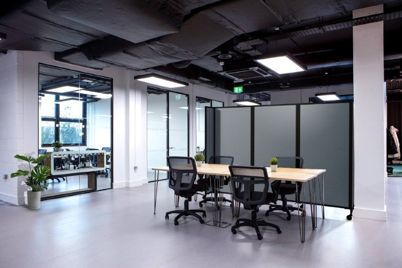 This office space is using RD360 to make a partition to conduct meetings