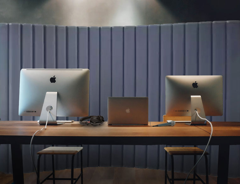 podcasting acoustical wall