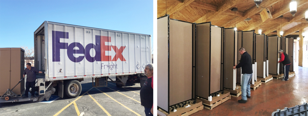 Versare Church Partition Delivery